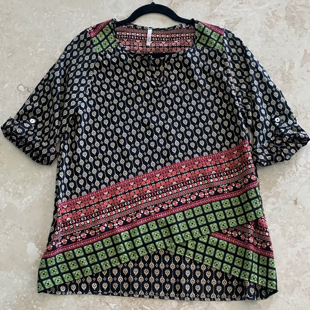 BNNW Print Asymmetrical Top